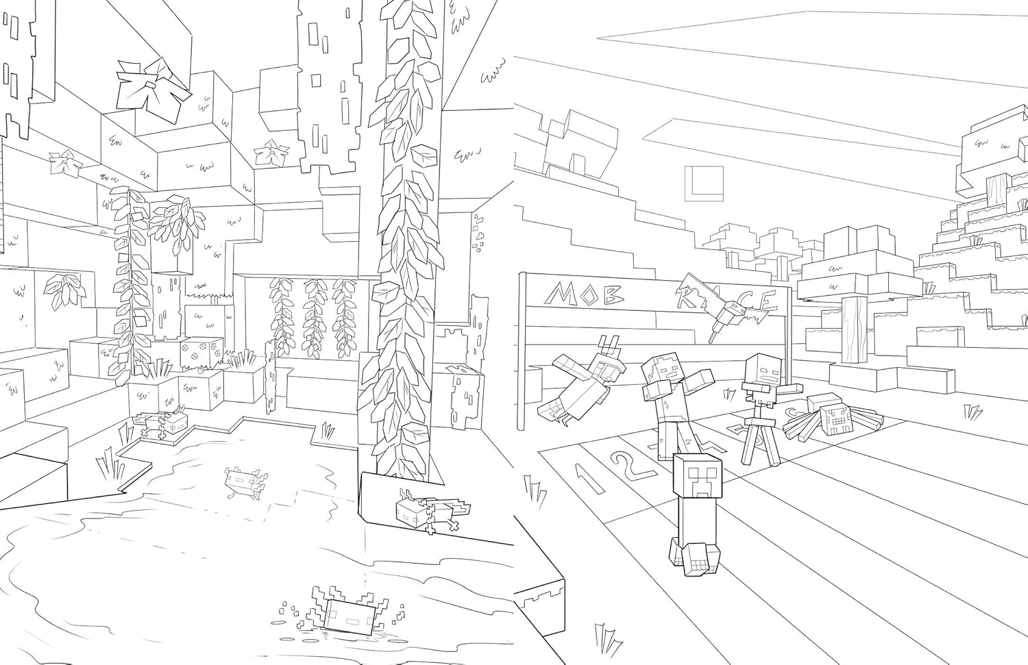Official Minecraft Coloring Adventures Book